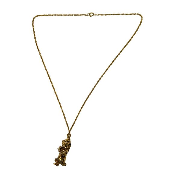 Franklin Mint The Littlest Mouse Necklace with Pendant Gold Plated Vintage 1984 - Picture 5 of 7